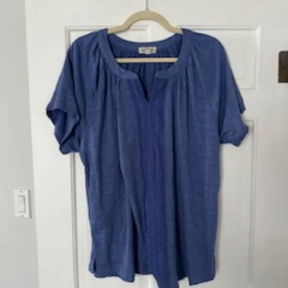 Blue Short Sleeve Top - Picture 1 of 7